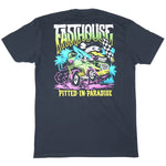 PITTED SS TEE NAVY