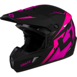 YOUTH MX-46Y COMPOUND HELMET MATTE BLACK/PINK YM