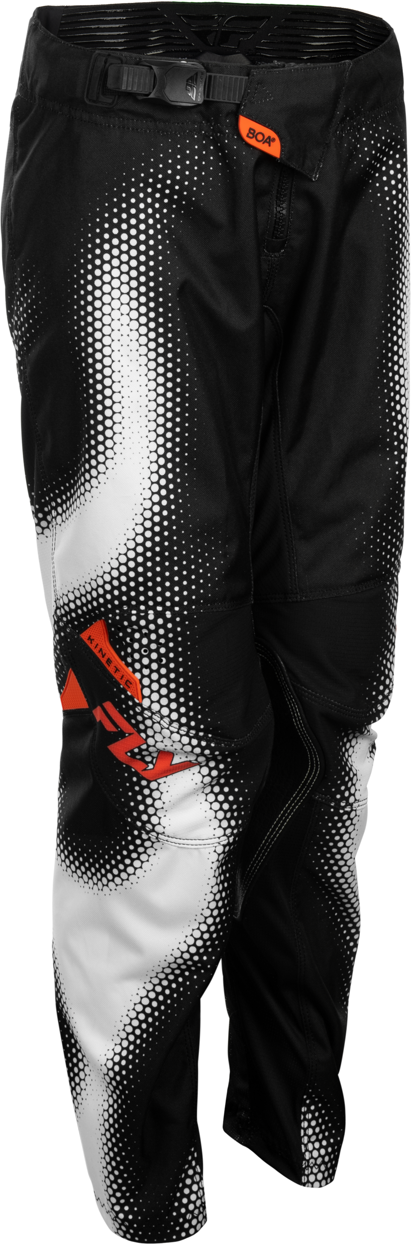 YOUTH KINETIC TORCH PANTS BLACK/WHITE/ORANGE SZ 26
