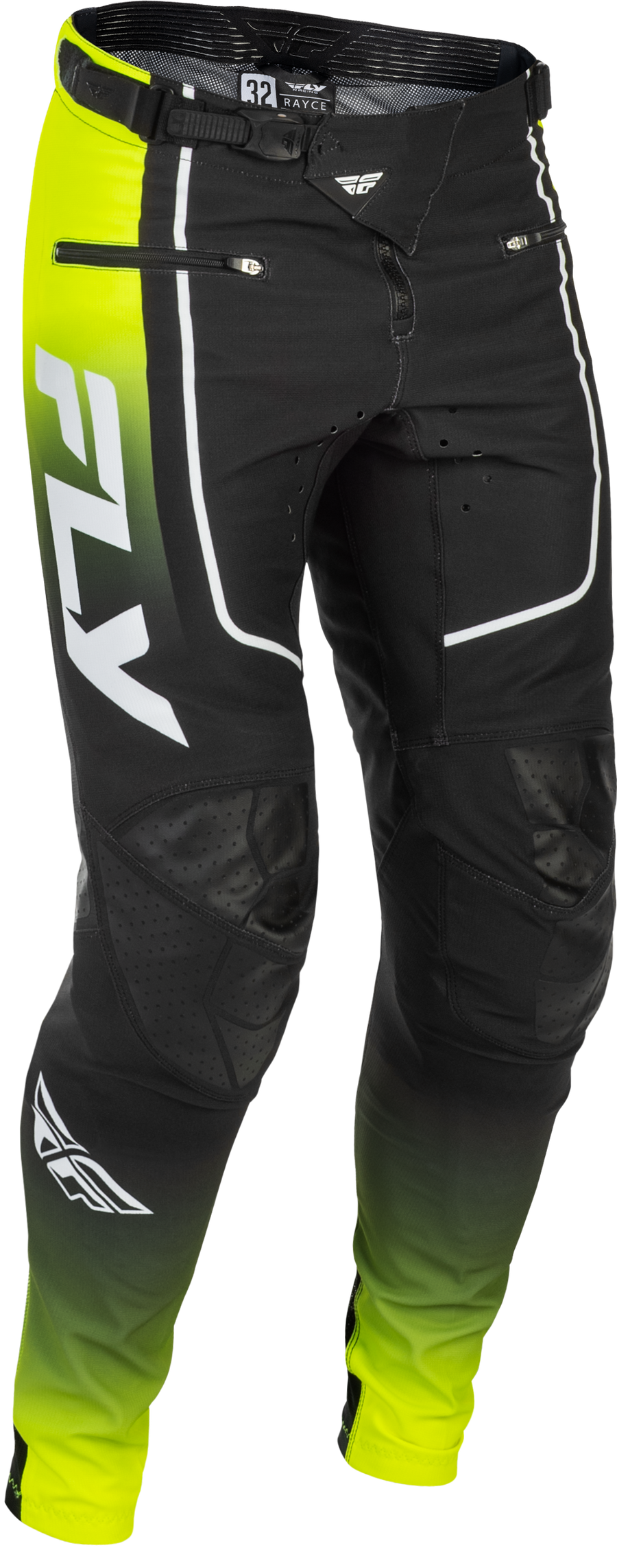 YOUTH RAYCE BICYCLE PANTS LIME/BLACK/WHITE SZ 18