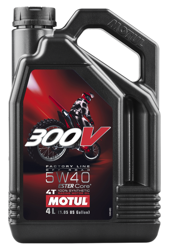 300V COMPETITION SYNTHETIC OIL 4T 5W40 OFFROAD 4L 4/CASE