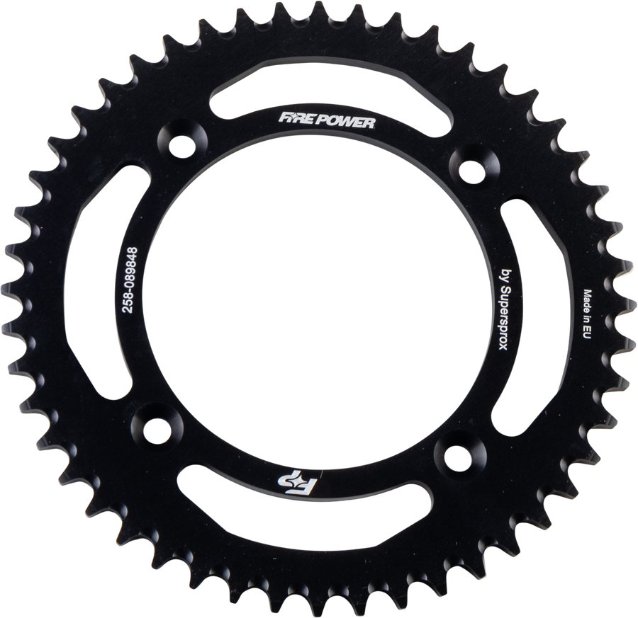REAR SPROCKET ALUMINUM 48T BLK | FPA-898-48-BLK