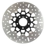 V-TWIN BRAKE ROTOR 11.5" FLOATING 10SPOKE BLK