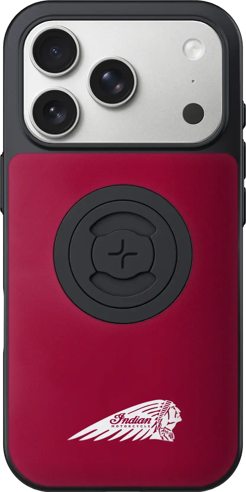INDIAN PHONE CASE W/HEADDRESS IPHONE 17 PRO RED W/LOGO