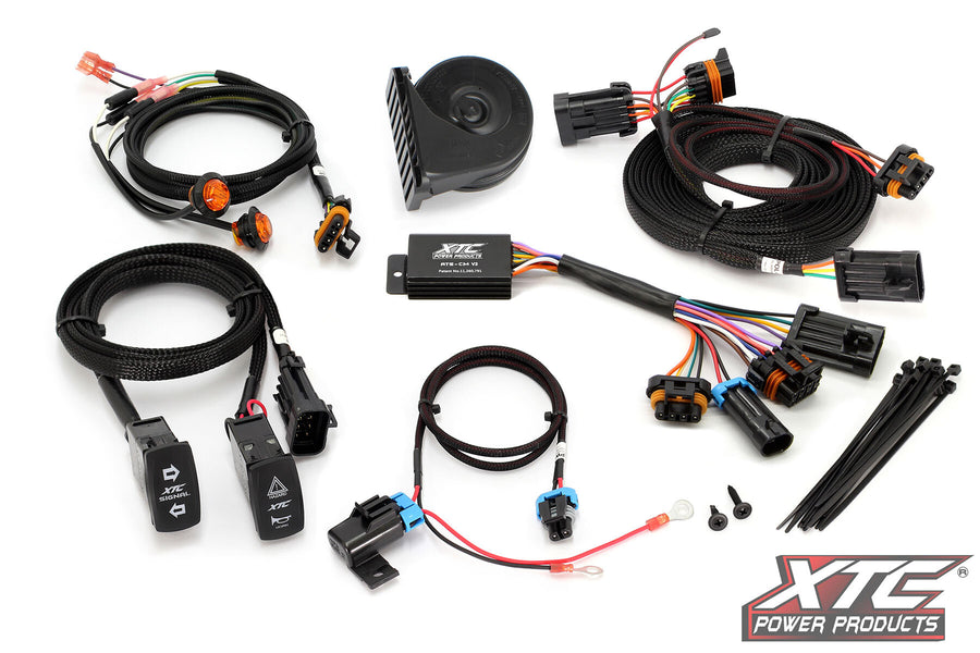 AUTO TURN SIGNAL KIT W/ HORN AND FRONT DRL LIGHTS CAN | ATS-POL-RC3-DRL