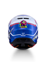 S-M7 BLASTER HELMET ECE06/DOT WHT/BLUE/RED GLOSSY 2X