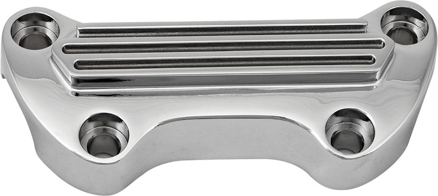 H-BAR CLAMP FINNED W/O SKIRT CHROME