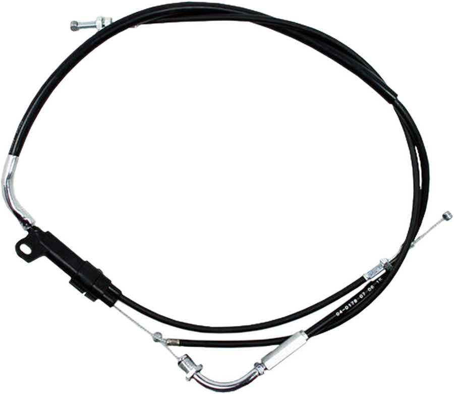 BLACK VINYL THROTTLE PULL CABLE | 04-0178