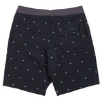 JASPER19 BOARDSHORT BK/WT