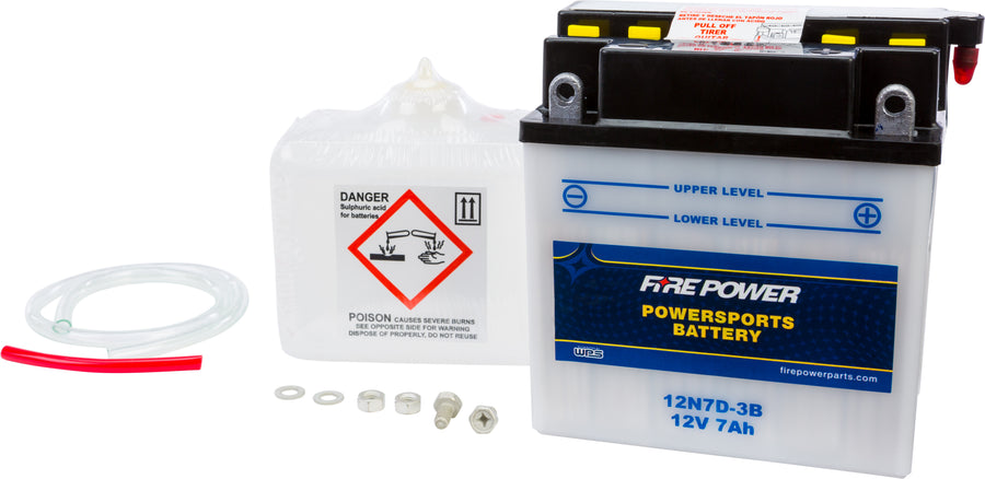 BATTERY W/ACID 12N7D-3B 12V
