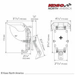 ARMOR CHARGER PHONE MOUNT W/VISOR BLACK | QR005000