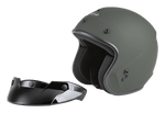 OF-2 OPEN-FACE HELMET MATTE GREEN XL