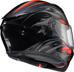EXO-R430 FULL FACE HELMET WYVERN BLK/RED 2X