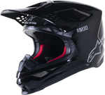 SUPERTECH S-M10 SOLID HELMET BLACK GLOSSY/CARBON XL