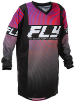 YOUTH F-16 JERSEY BLACK/RED/PURPLE YM