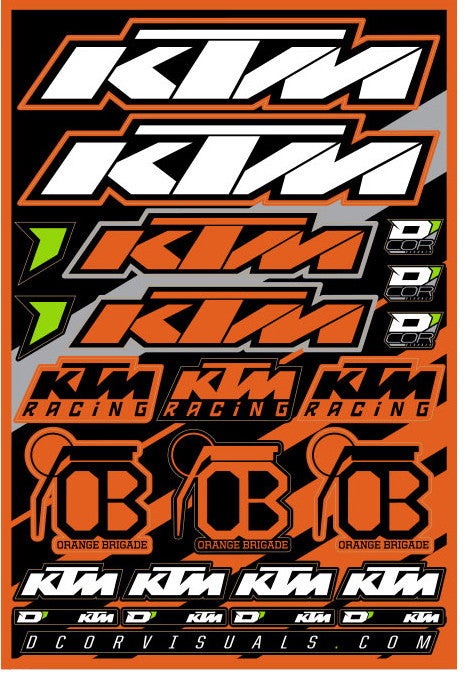 DECAL SHEET KTM | 40-30-100