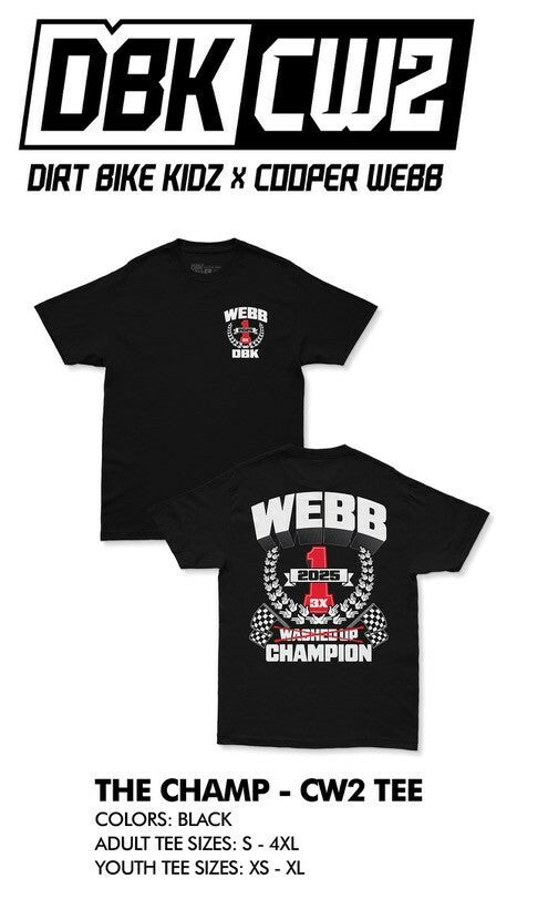 THE CHAMP CW2 YOUTH TEE BLACK YL | YTCW-CHAMP-L