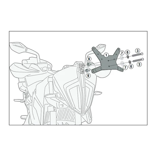 WINDSHIELD FIT KIT FOR 7710DT / 7710D KTM | D7711KIT