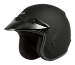 YOUTH OF-2Y OPEN-FACE HELMET MATTE BLACK YM