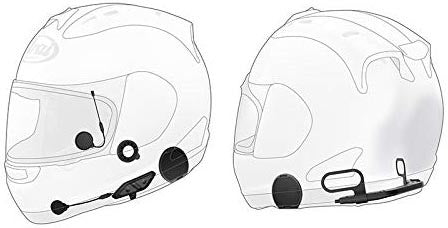 10U BT COMM SYSTEM W/HANDLEBAR REMOTE FOR ARAI FF HELMETS | 10U-AR-11