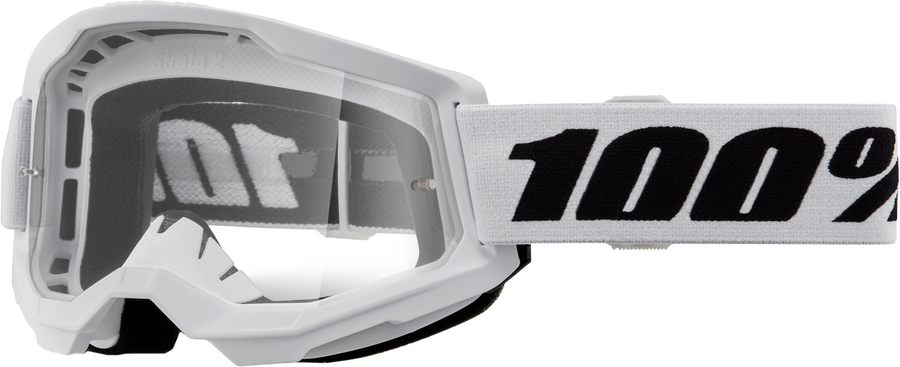 STRATA 2 GOGGLE WHITE CLEAR LENS