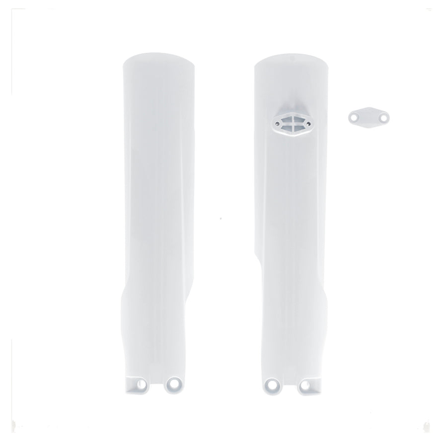LOWER FORK CVR SET KTM WHITE