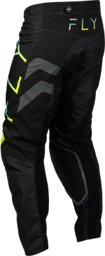 KINETIC VOLT PANTS BLACK/GREY/TEAL/YELLOW SZ 28