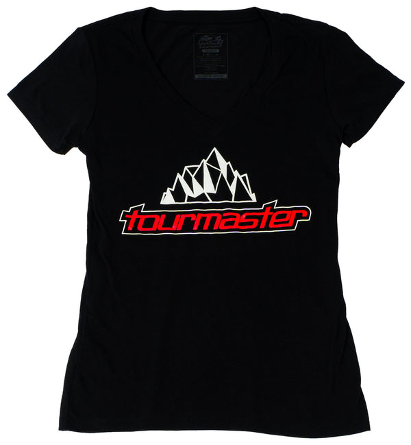 TM LOGO SS V TEE BLACK