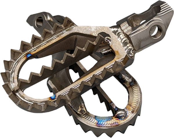 TITANIUM FOOT PEGS GAS/HUSQ/KTM STARK 10MM BACK
