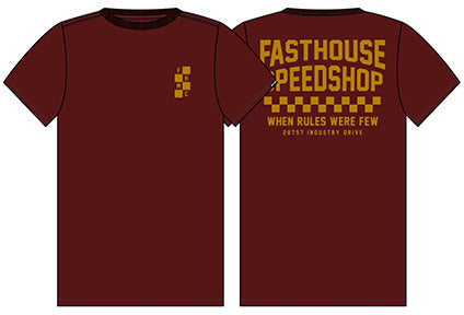 YTH SS CHALET TEE MAROON