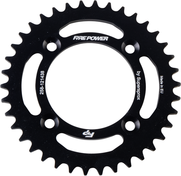 REAR SPROCKET ALUMINUM 38T BLK | FPA-1214-38-BLK