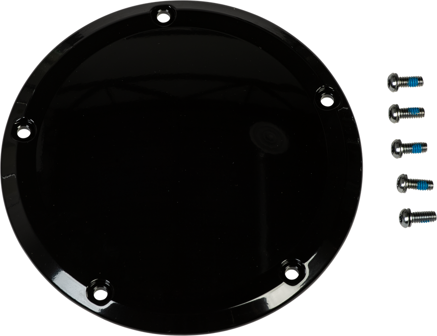SMOOTH DERBY COVER GLOSS BLACK TOURING 16-UP