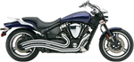 SPEEDSTER SWEPT F/S CHROME YAM WARRIOR 02-10 | 2222