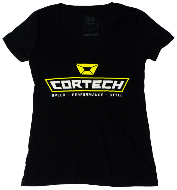 CT LOGO SS V TEE BLACK