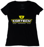 CT LOGO SS V TEE BLACK