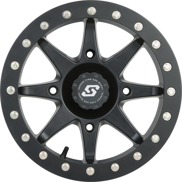 STORM BDLK WHEEL 14X7 4/156 4+3 (+5MM) BLACK