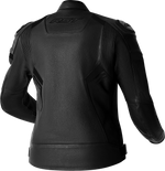 WOMENS S1 D3O LEATHER JACKET BLACK/BLACK