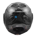 Advant X Carbon Forged Modular Motorcycle Helmet W/  SunShield Gloss Black