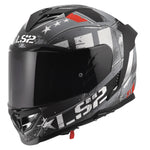 Assault III Trench Full Face Motorcycle Helmet W/ SunShield Matte Gunmetal Gray