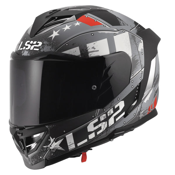 Assault III Trench Full Face Motorcycle Helmet W/ SunShield Matte Gunmetal Gray