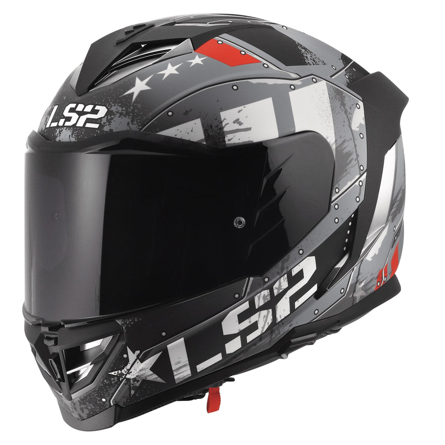 Assault III Trench Full Face Motorcycle Helmet W/ SunShield Matte Gunmetal Gray