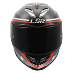 Assault III Zone Full Face Motorcycle Helmet W/ SunShield Gloss Black Gray Red