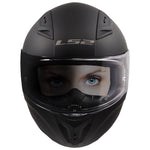 Centric Shift Solid Full Face Motorcycle Helmet Matte Black