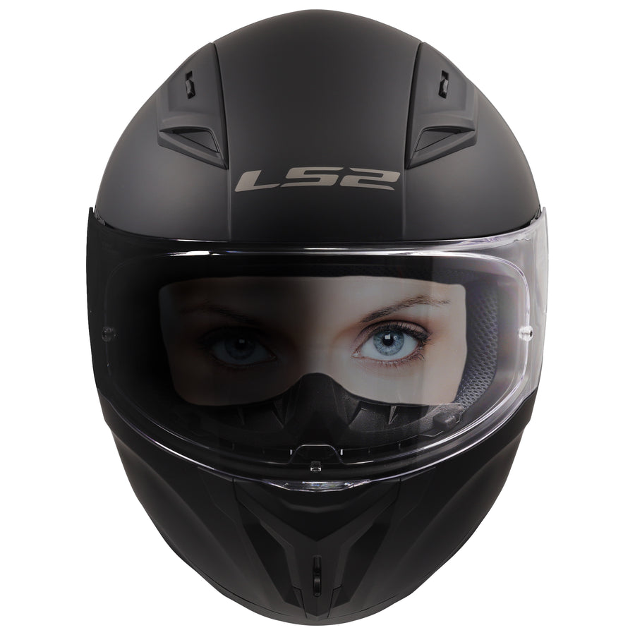 Centric Shift Solid Full Face Motorcycle Helmet Matte Black
