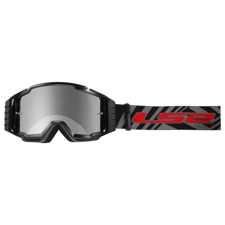 Charger Pro Sand Goggle Black with Silver Iridium Lens