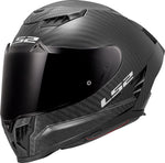 Dragon Carbon Solid Full Face Motorcycle Helmet W/ SunShield Gloss Black
