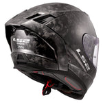Dragon Carbon Forged Full Face Motorcycle Helmet W/ SunShield Gloss Black