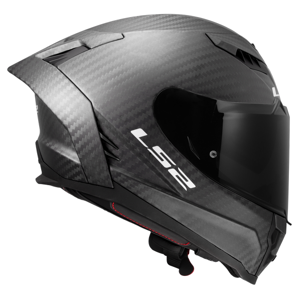 Dragon Carbon Solid Full Face Motorcycle Helmet W/  SunShield Matte Black