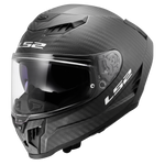Dragon Carbon Solid Full Face Motorcycle Helmet W/  SunShield Matte Black