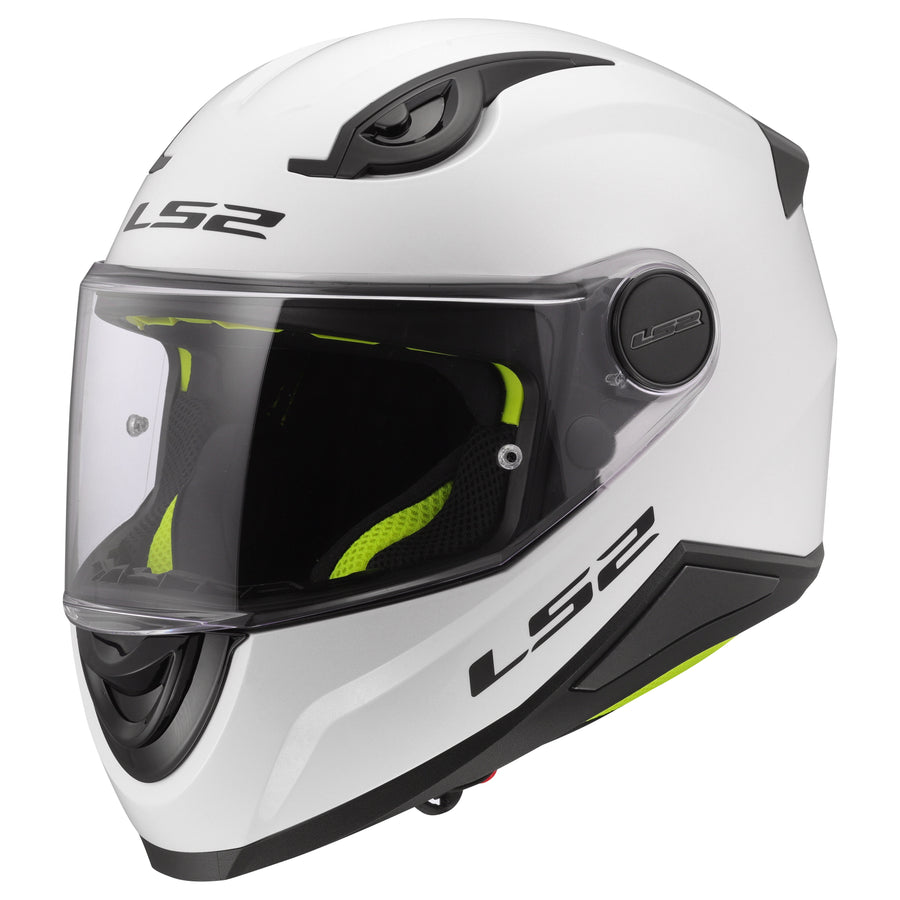 FF Kid Solid Youth Full Face Motorcycle Helmet Gloss White